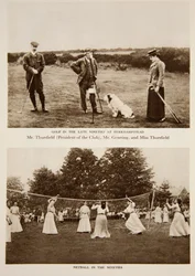 Golf in den späten 90ern in Berkhampstead und Netball in den 90ern, Fotografien aus The Times aus den 1890er Jahren